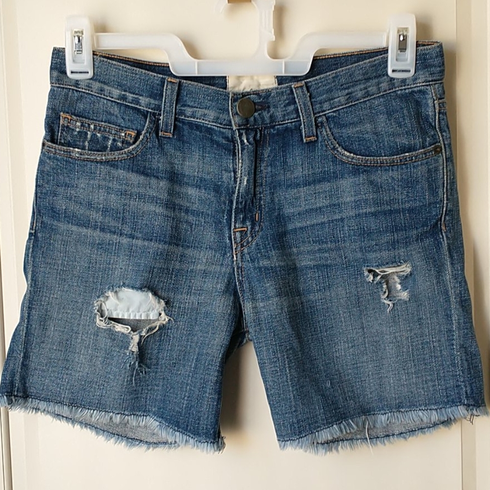 Current Elliott The Roll Short  denim shorts 24